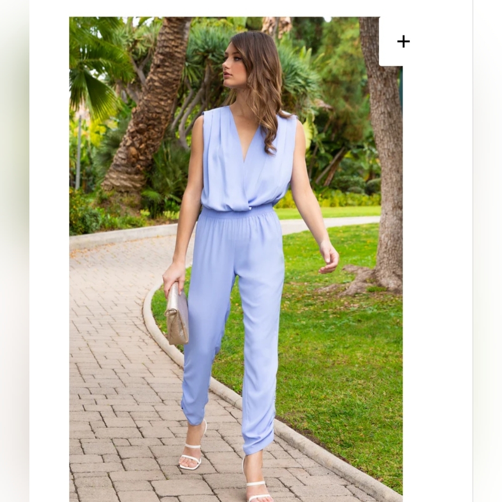 Amanda Uprichard Lewis Jumpsuit Lavendar